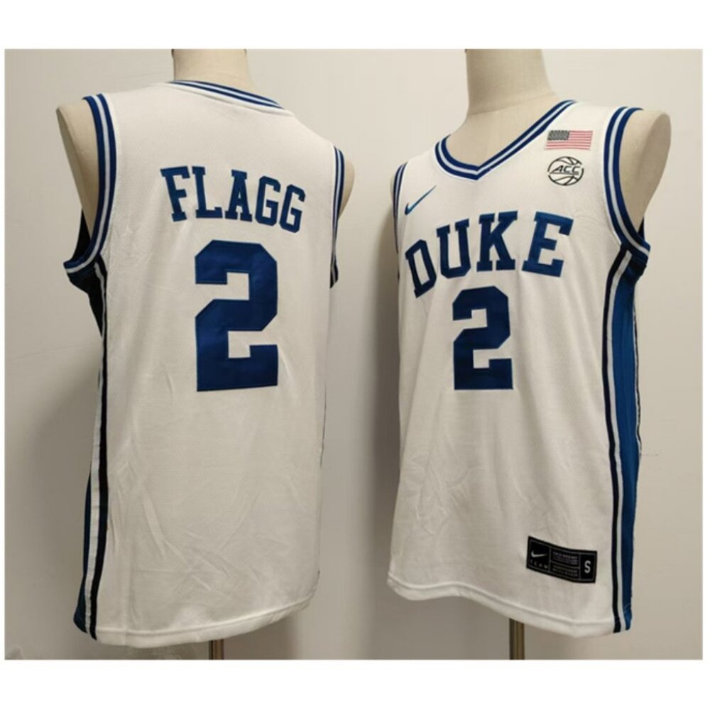 #2 Cooper Flagg White Jersey 2 Stitched